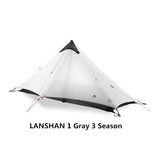 2 3F UL GEAR 2 Person Outdoor Ultralight Camping Tent 3 Season and 4 Season Professional 15D Silnylon Rodless