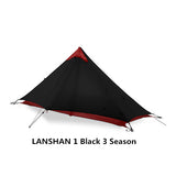 2 3F UL GEAR 2 Person Outdoor Ultralight Camping Tent 3 Season and 4 Season Professional 15D Silnylon Rodless