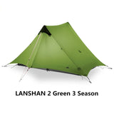 2 3F UL GEAR 2 Person Outdoor Ultralight Camping Tent 3 Season and 4 Season Professional 15D Silnylon Rodless