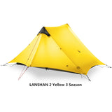 2 3F UL GEAR 2 Person Outdoor Ultralight Camping Tent 3 Season and 4 Season Professional 15D Silnylon Rodless