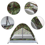 Camouflage outdoor Camping Polyester Single Layer Portable  Outdoor tent for 2 Persons.