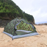 Camouflage outdoor Camping Polyester Single Layer Portable  Outdoor tent for 2 Persons.