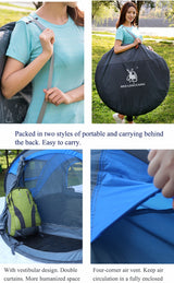 Outdoor Automatic waterproof pop up tents for large family camping