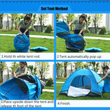 3-4 Person Portable Outdoor Foldable Waterproof Tent