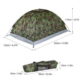 Camouflage outdoor Camping Polyester Single Layer Portable  Outdoor tent for 2 Persons.