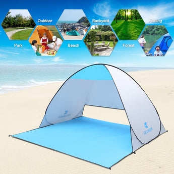 Anti UV Shelter Automatic Travel Beach Tent