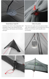 2 3F UL GEAR 2 Person Outdoor Ultralight Camping Tent 3 Season and 4 Season Professional 15D Silnylon Rodless