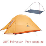 Naturehike Cloud Up 2 Ultralight Tent Free Camping Standing 20D Fabric Camping Tents With free Mat.
