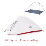 Naturehike Cloud Up 2 Ultralight Tent Free Camping Standing 20D Fabric Camping Tents With free Mat.