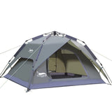 Automatic Camping Tent, 3-4 Person Family Tent Double Layer for Hiking Travel