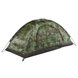 Camouflage outdoor Camping Polyester Single Layer Portable  Outdoor tent for 2 Persons.