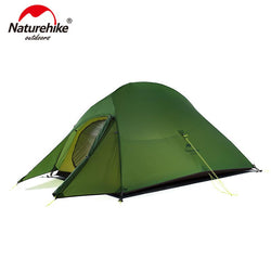 Naturehike Cloud Up 2 Ultralight Tent Free Camping Standing 20D Fabric Camping Tents With free Mat.